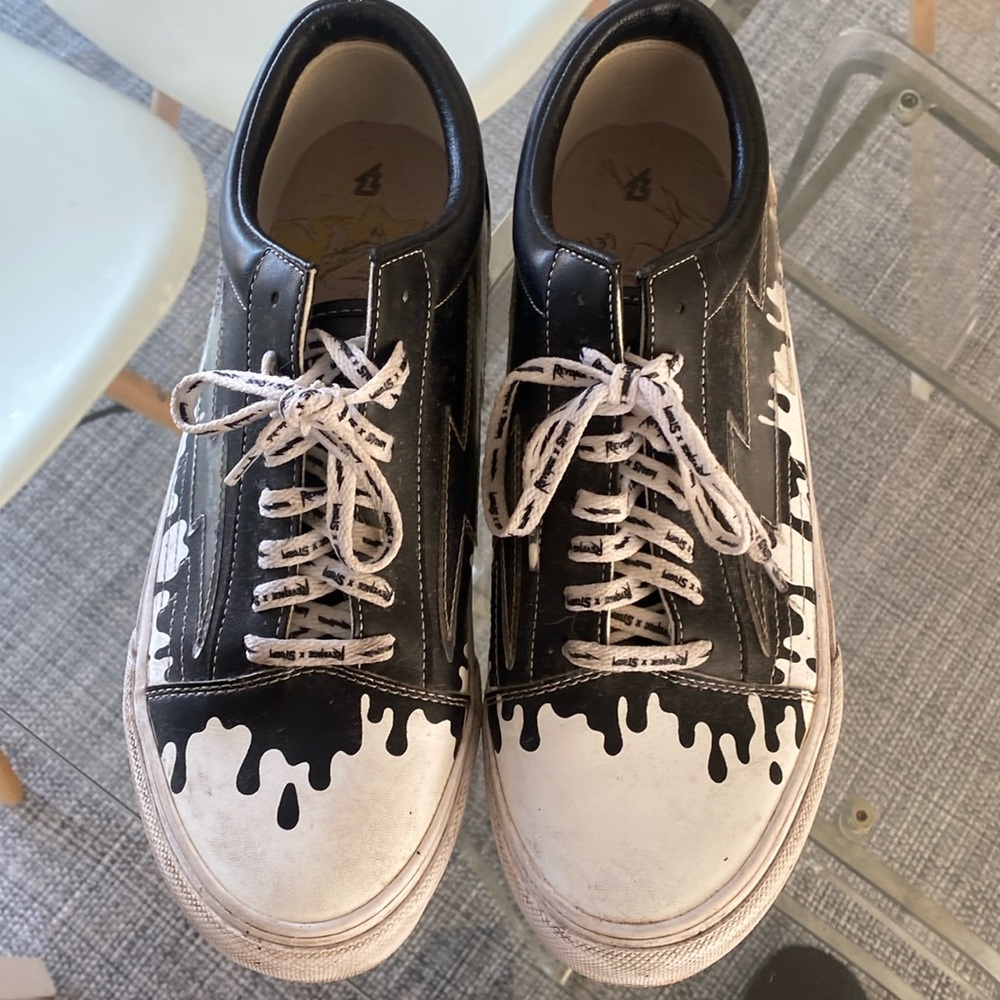 Black and white retro MENS sneakers Size 12
